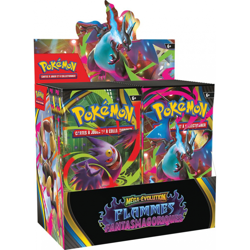 Pokémon — Boîte de boosters de Flammes Fantasmagoriques