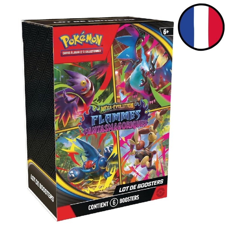 Pokémon — Bundle de 6 boosters Flammes Fantasmagoriques